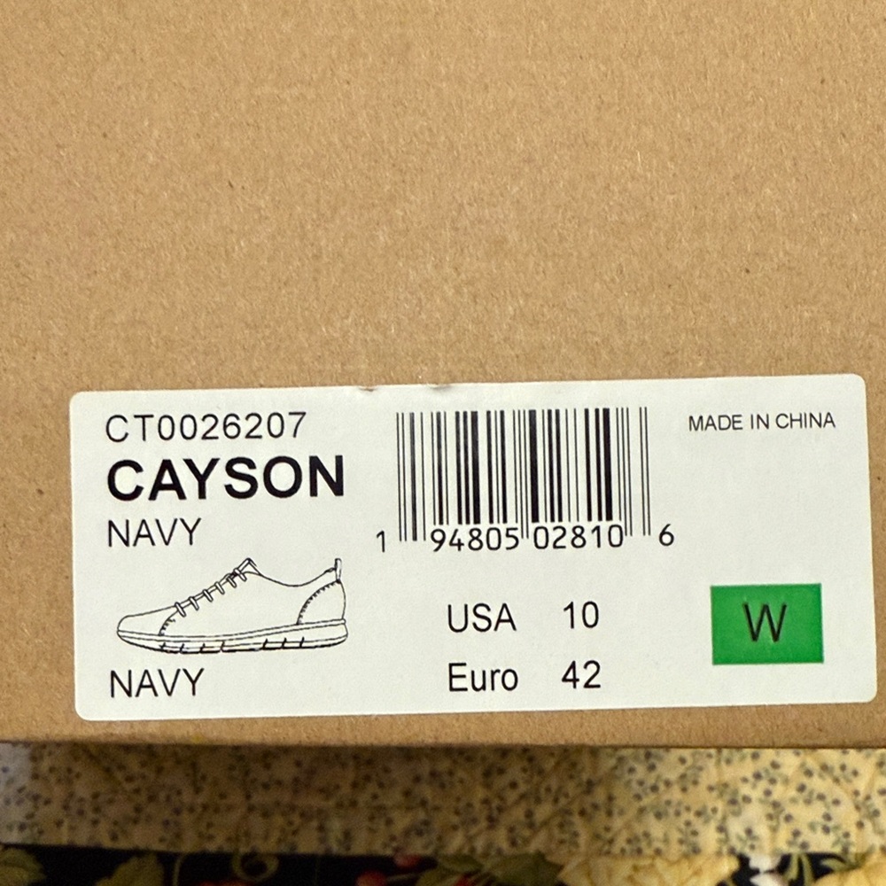 đ NWT đComfortiva CAYSON Women's WIDE Dark Blue Sneakers - Picture 3 of 3